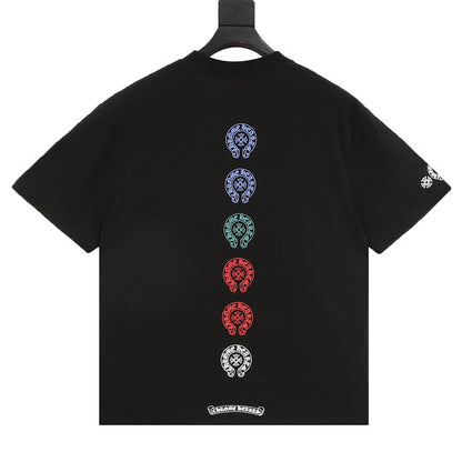 Chrome Hearts Multicolor Cross Print Short-Sleeve T-Shirt