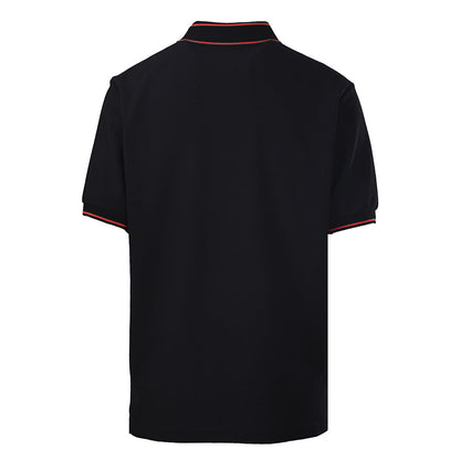 GUCCI Ribbed Jacquard Short-Sleeve Polo Shirt
